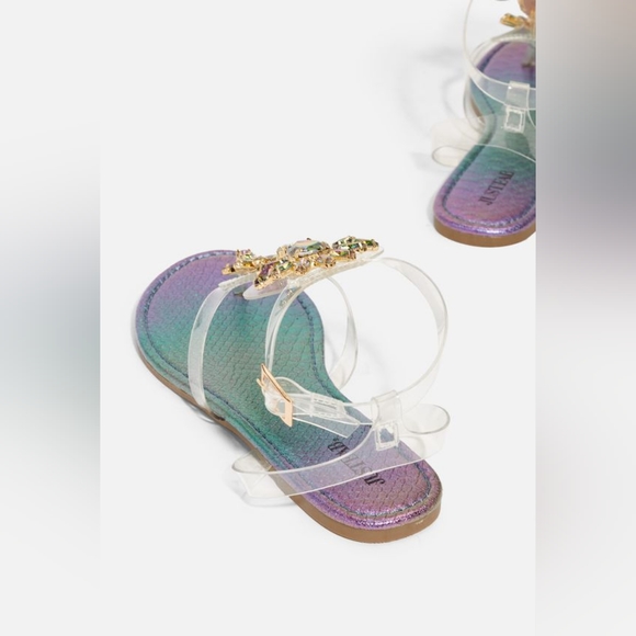 JustFab mermaid clear strap with jewels - Picture 4 of 4